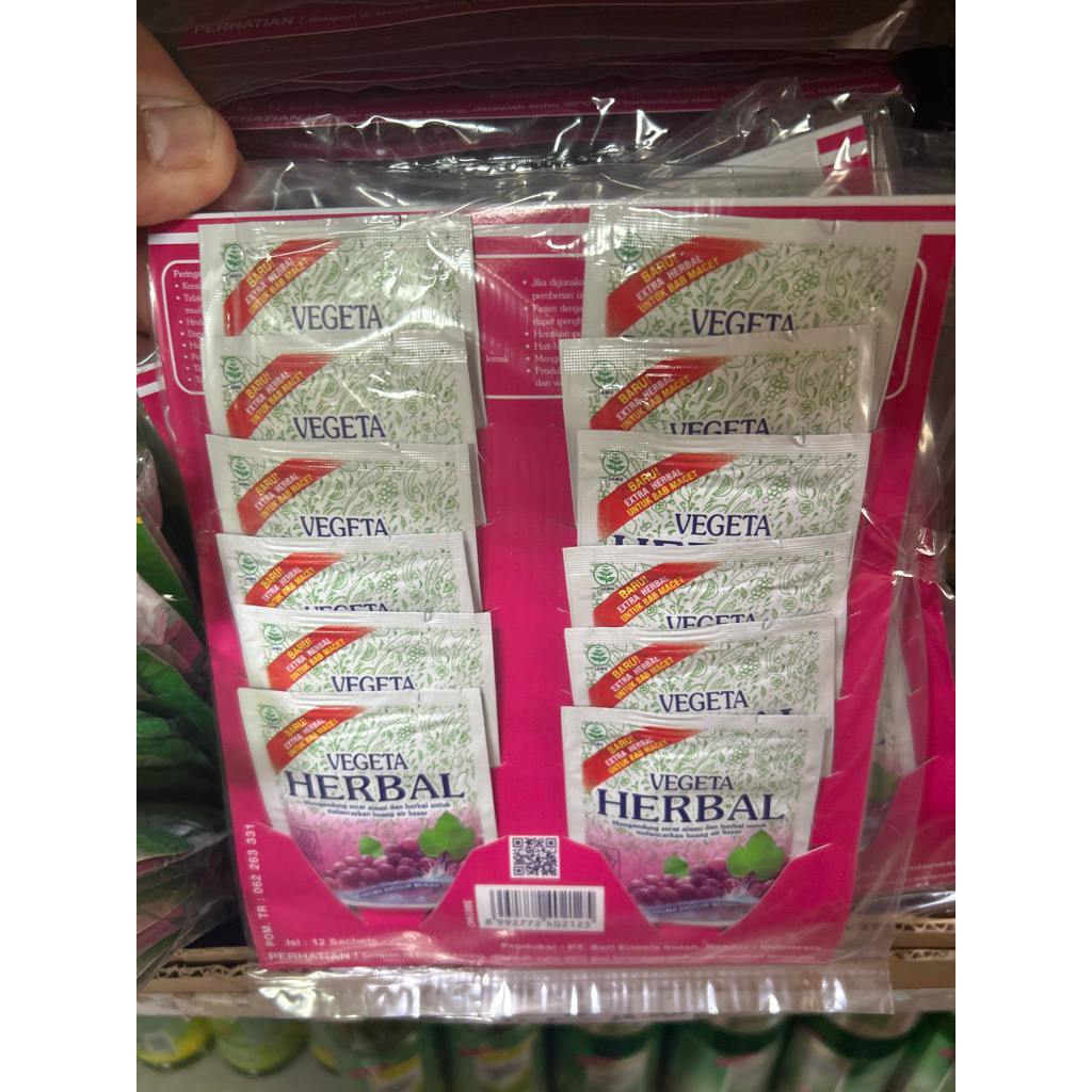 

Vegeta Herbal rasa anggur 12sachet