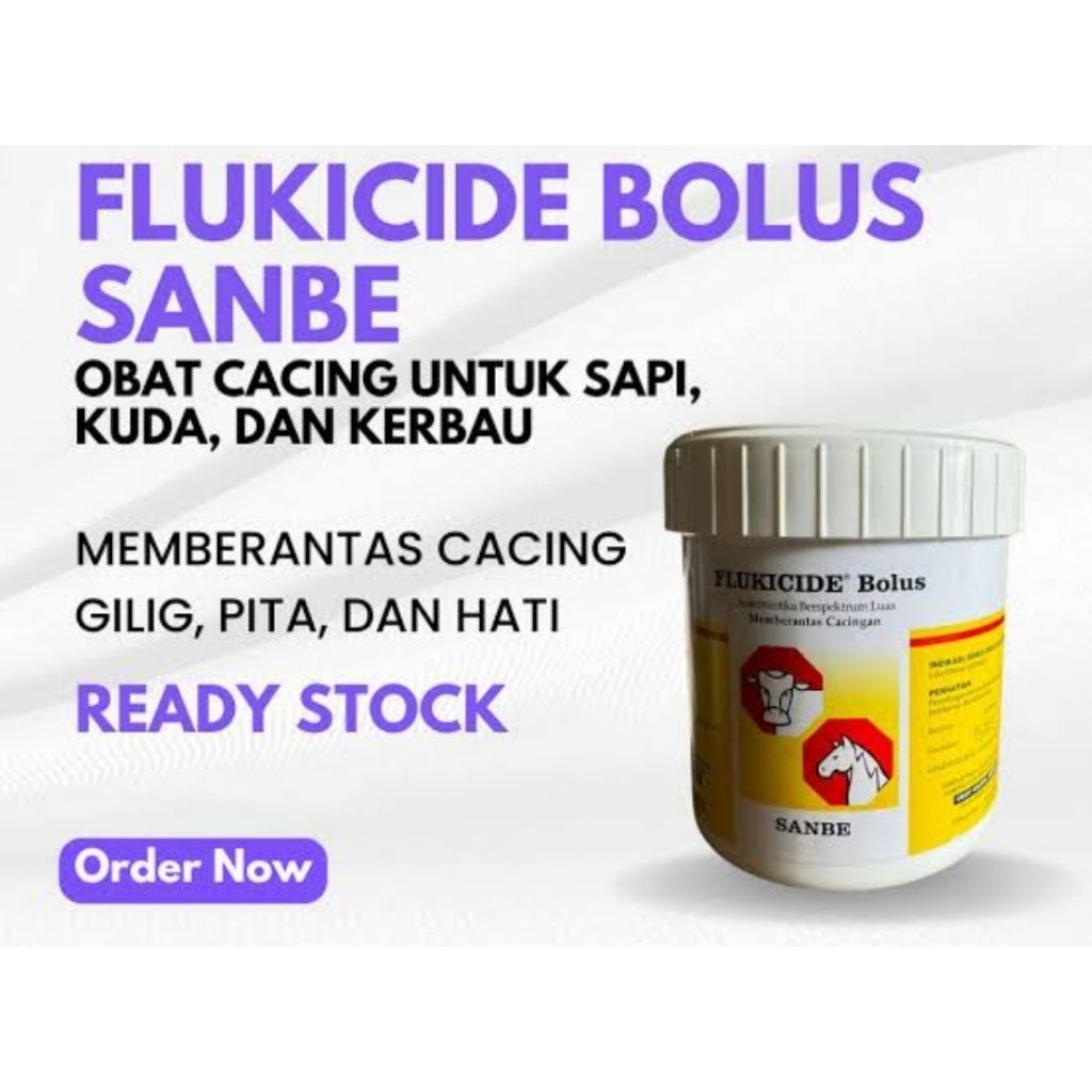 FLUKICIDE BOLUS SANBE OBAT CACING UNTUK SAPI KERBAU KUDA