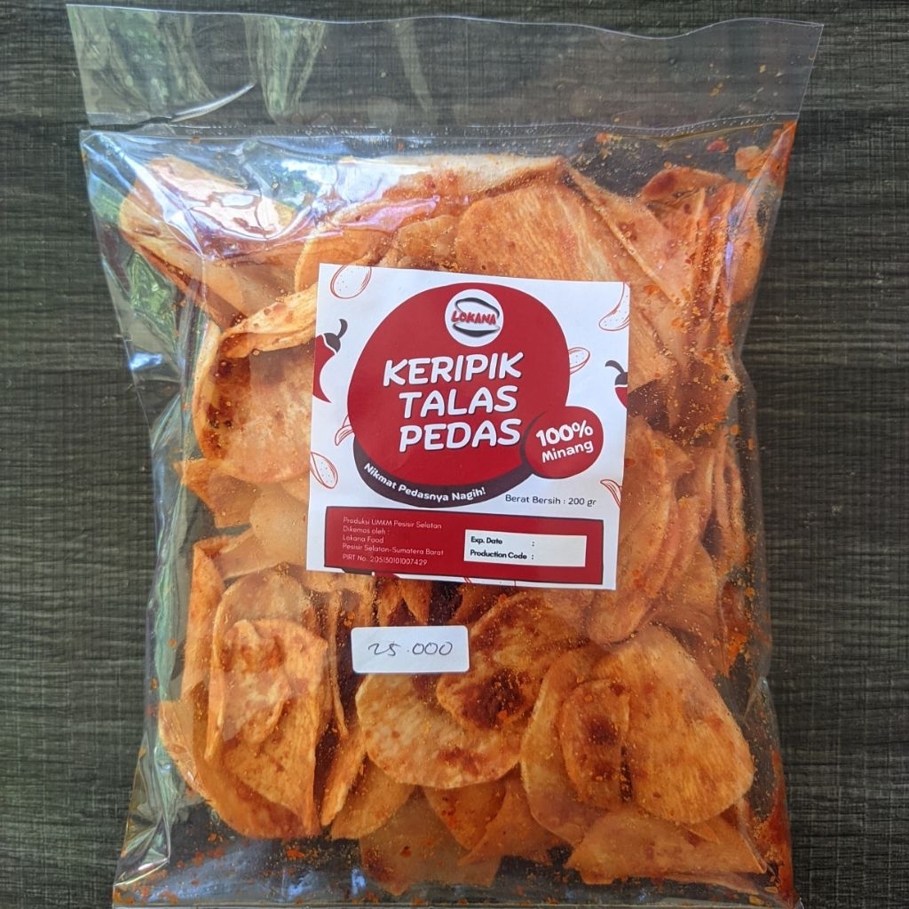 

Lokana Cemilan Keripik Talas Pedas (200 Gram)