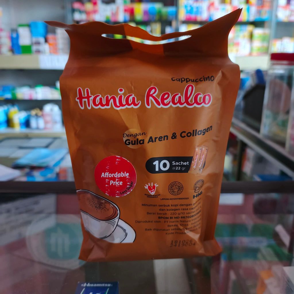 

Realco Cappuccino 20 Sachet – Kopi Serbuk Gula Aren & Kolagen, Rasa Cappuccino