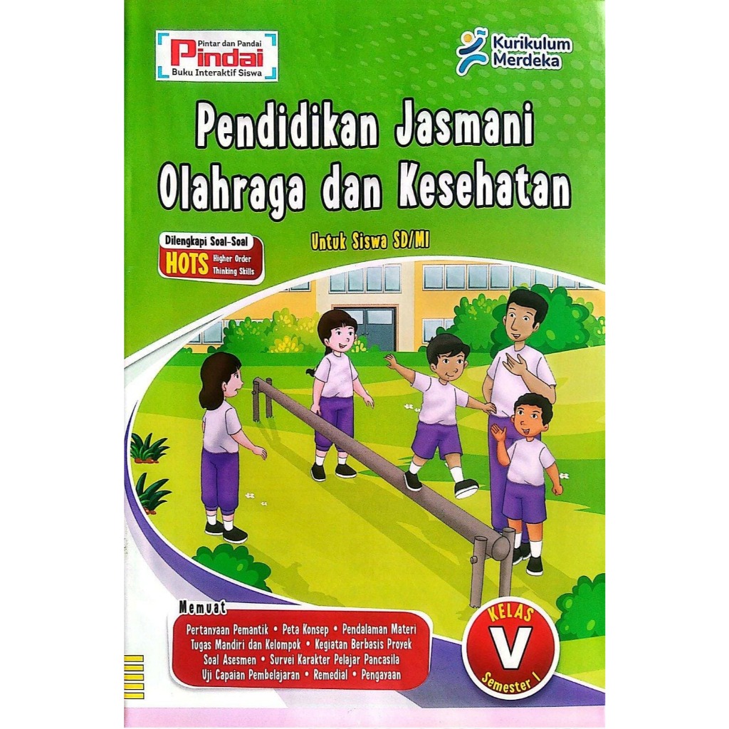 Buku LKS PJOK Kelas 5 SD/MI Kurikulum Merdeka Semester 1