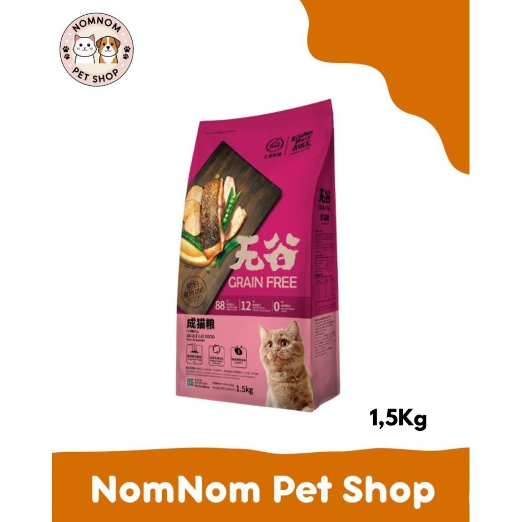 CAT FOOD KITCHEN FLAVOR GRAIN FREE MAKANAN KUCING KITCHEN FLAVOR