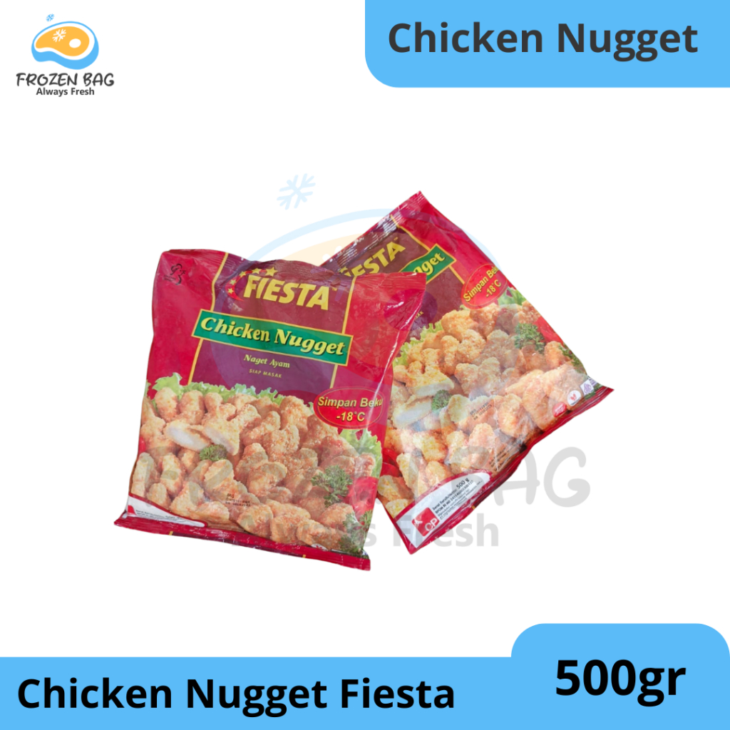 

Frozen Bag - Fiesta Chicken Nugget Nugget Ayam Fiesta 500gr