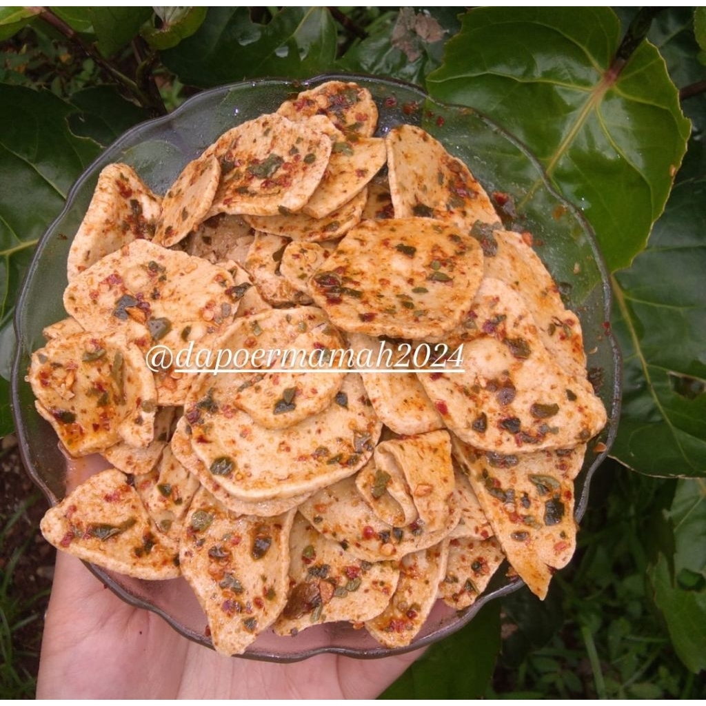 

BASRENG DAUN JERUK PEDAS GURIH DAPOERMAMAH24 CEMILAN SIMPLE CEMILAN MURAH ENAK KEMASAN 250G - 1000G
