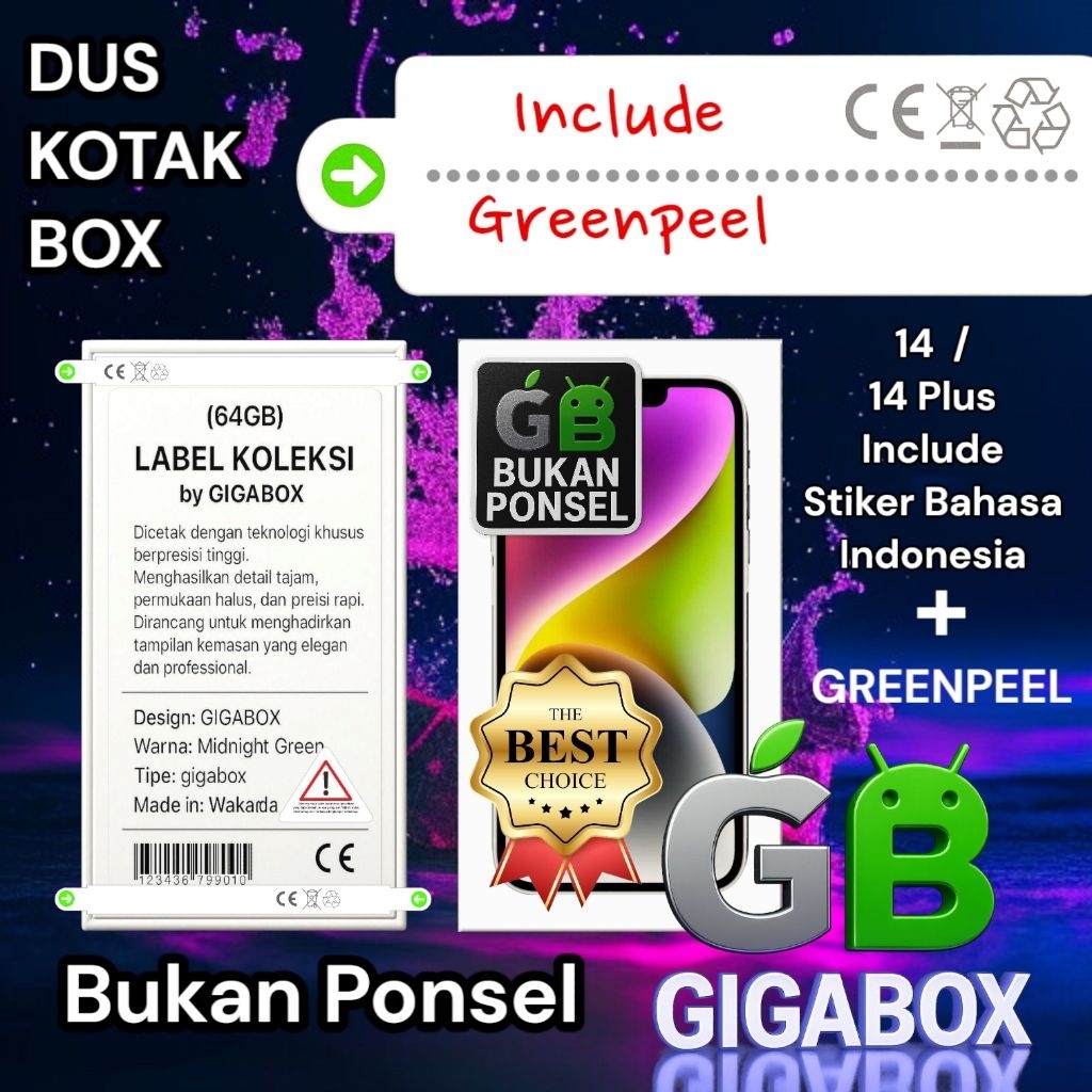 

(Best Choice) Dus | Kardus | Box 14 / 14 Plus – Tanpilan Bahasa Indonesia + Greenpeel