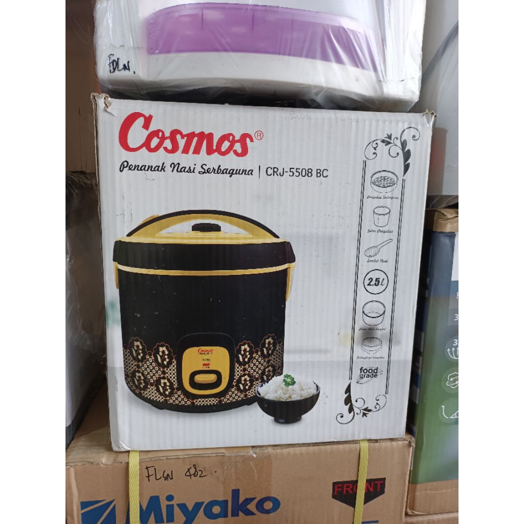 COSMOS RICE COOKER CRJ 5508 - MAGIC COM COSMOS 2.5 LITER - MEJIK KOM COSMOS 2.5L - MAGIC COM KAPASIT
