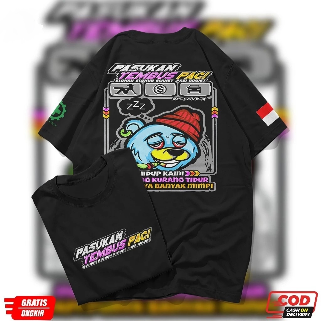 KAOS  PASUKAN TEMBUS PAGI KAOS DISTRO PASUKAN TEMBUS PAGI KAOS PRIA WANITA