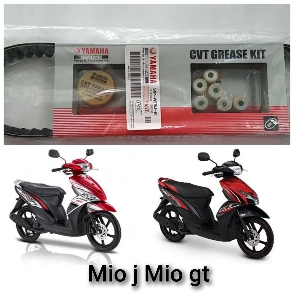 Vanbelt v-belt set + roller mio j mio gt injeksi 54P-WE76J-02 asli YAMAHA