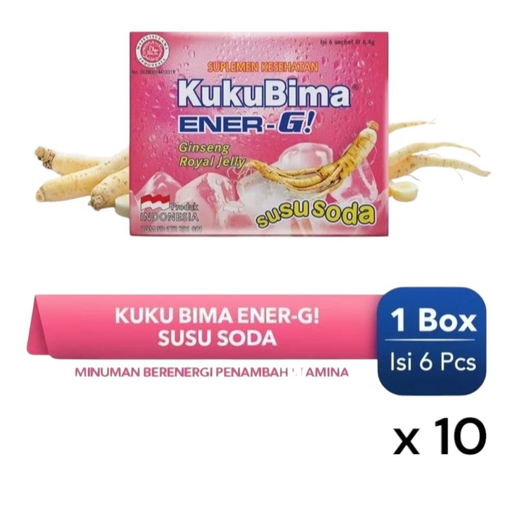 

Kuku Bima Susu Soda Slop isi 10 kotak 60 sachet