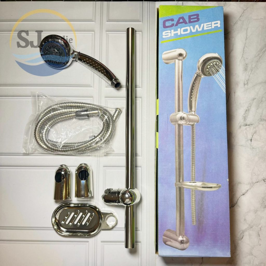 (1 SET) CAB Tiang Shower Kamar Mandi + Shower Tangan Set Besi | SJ ABADIE |
