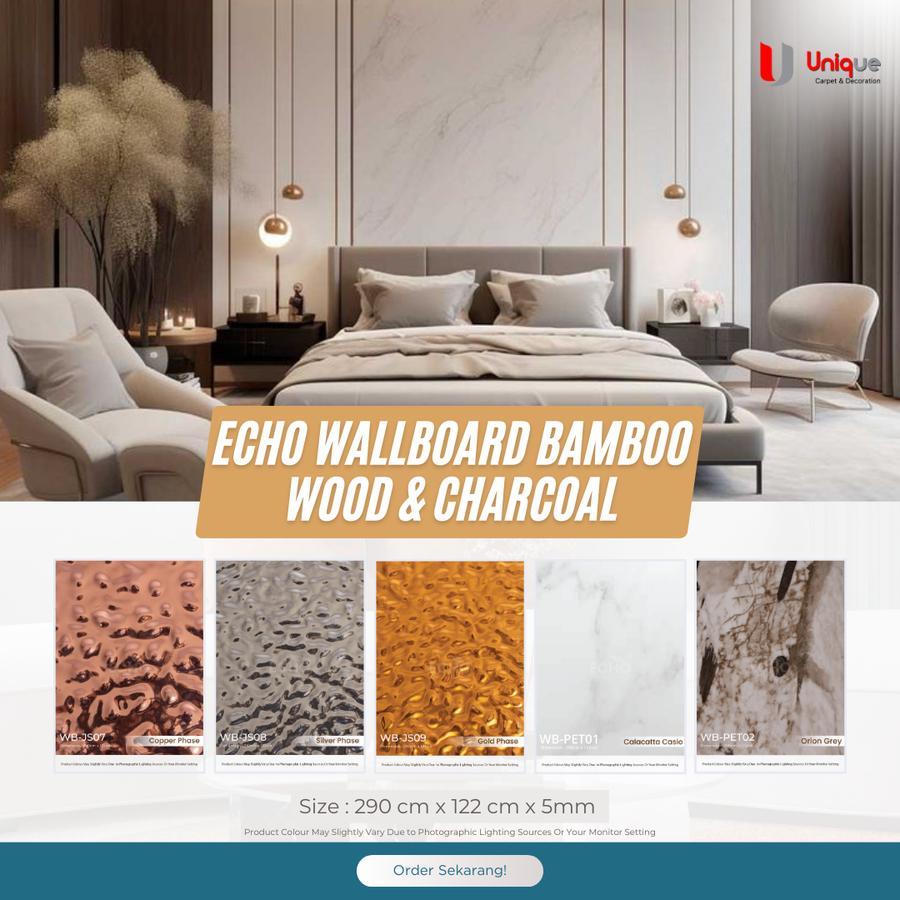 Echo Wall Board Motif Mirror / Walldrop / WallBoard Panel Dinding 5mm