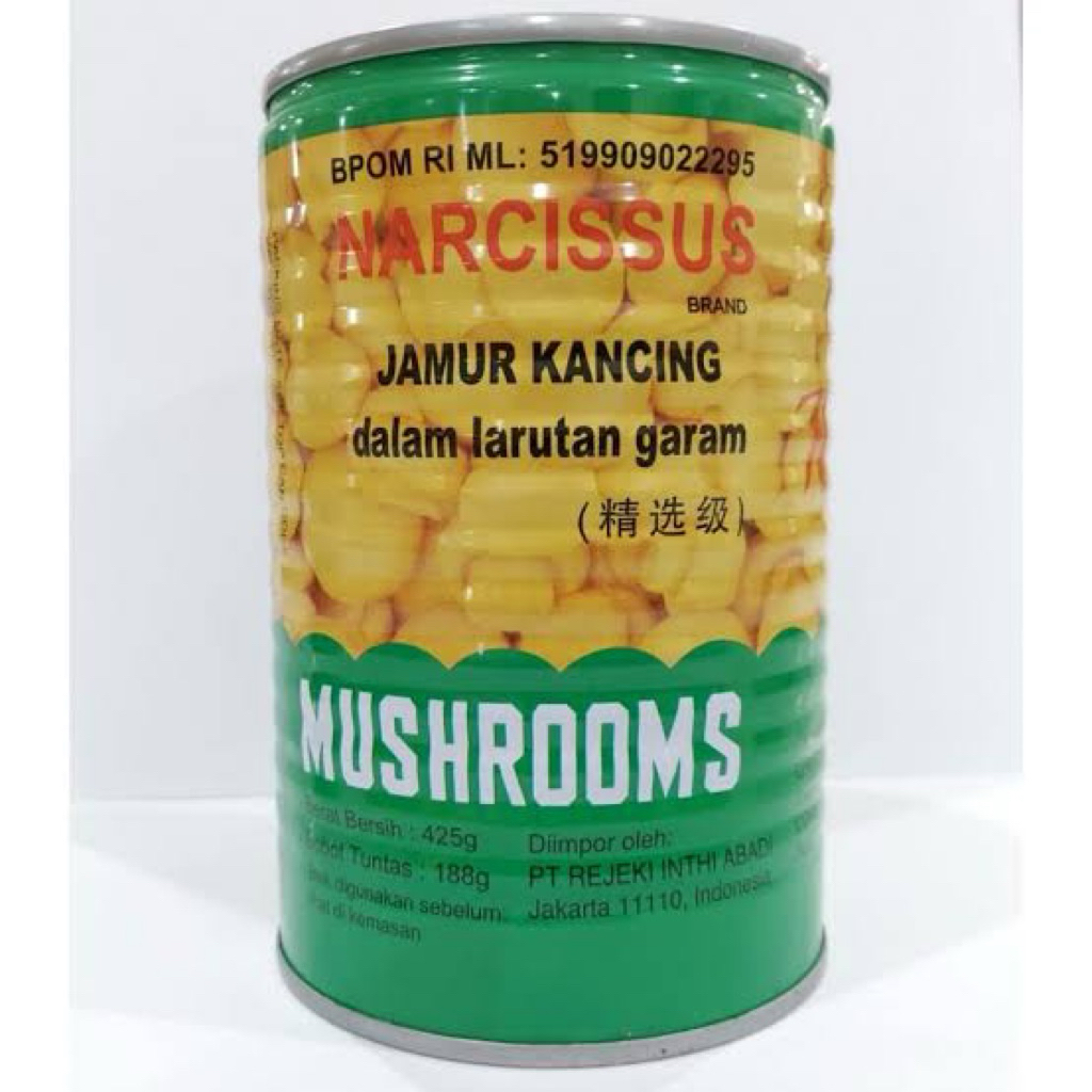 

NARCISSUS Jamur Kancing Dalam Larutan Garam 425 Gram