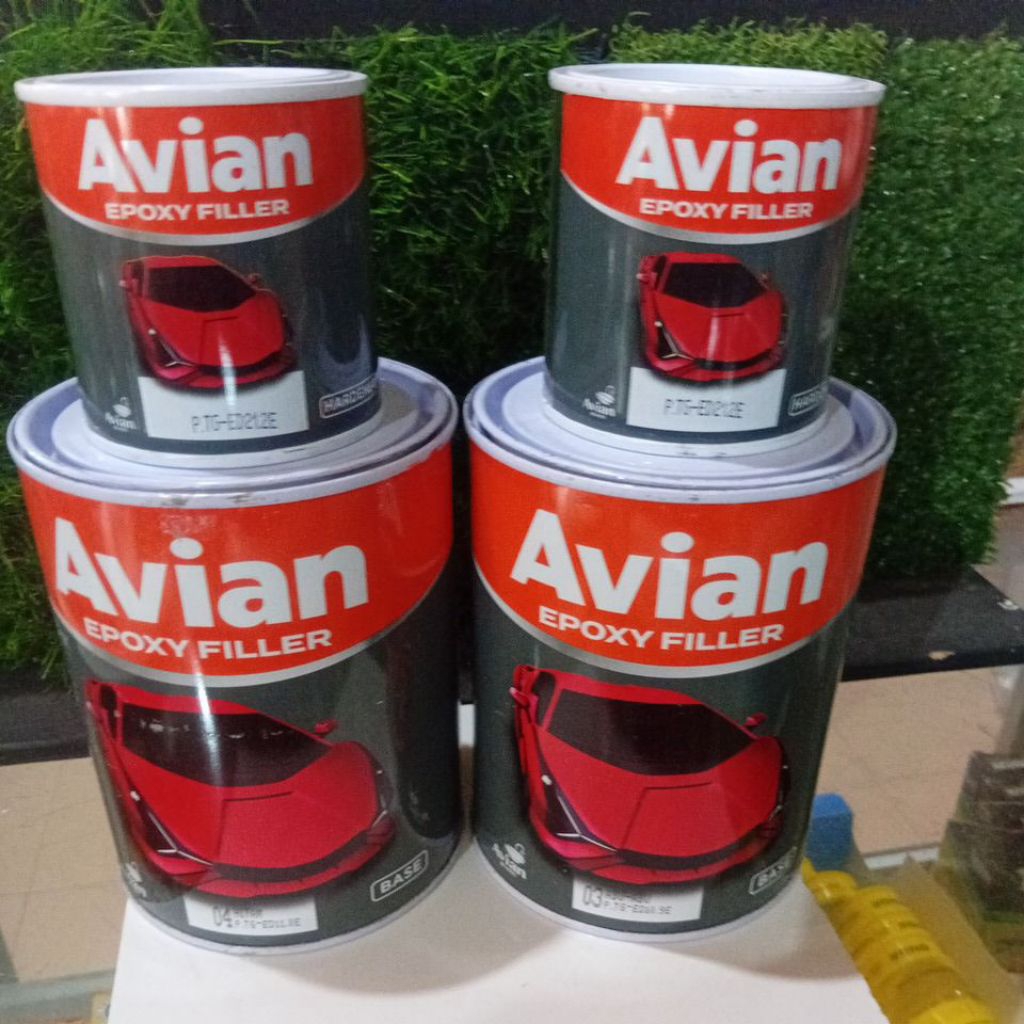 CAT DASAR EPOXY FILER AVIAN.CAT DASAR BESI ANTI KARAT .CAT DASAR EPOXY AVIAN 2 KOMPONEN 1KG