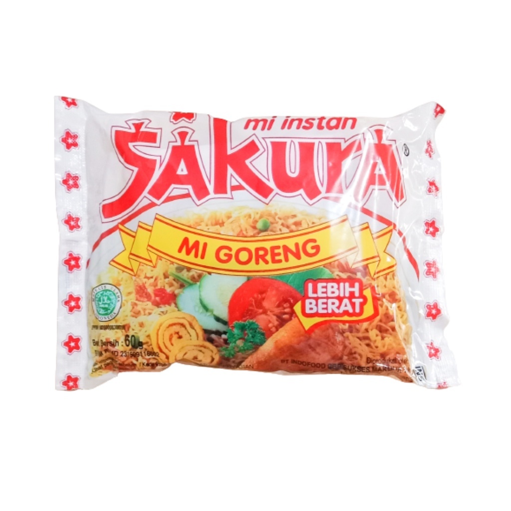 

Sakura Mi Goreng 60 Gr 1 Dus isi 40 Pcs !!!!