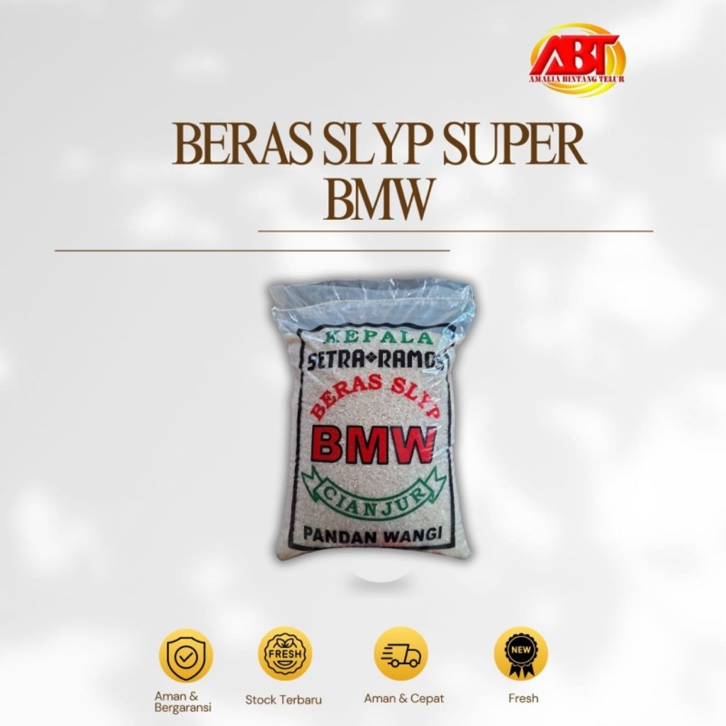 

ABT - Beras BMW 5kg Pulen Enak,Bersih dan Putih (FRESH-AMAN-BERGARANSI)