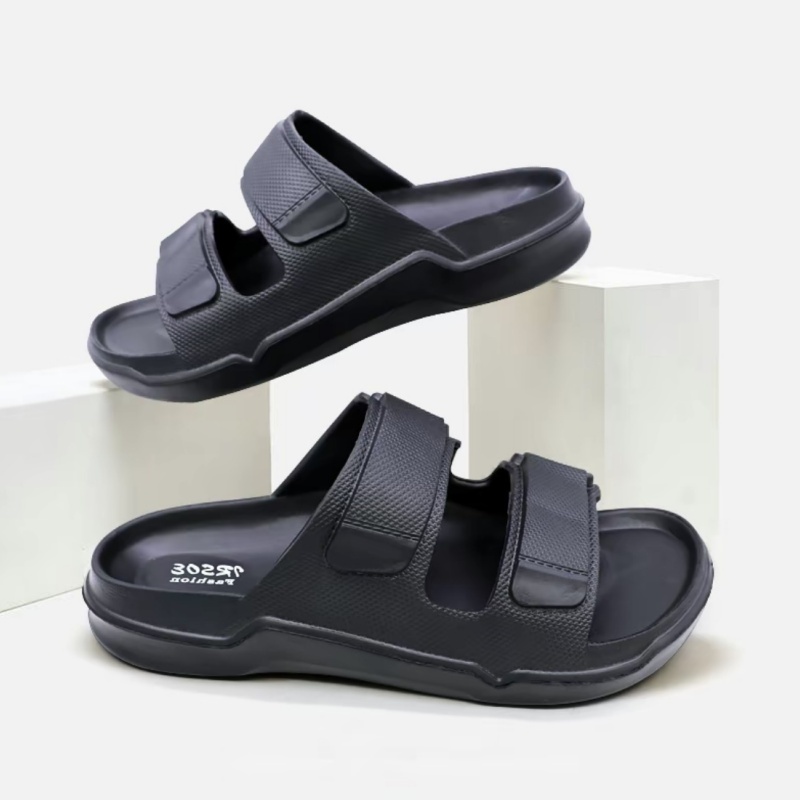 Sandal Slop Pria Cowok Sepatu Kekinian Sendal Gunung Traveling Terbaru  Style Korea