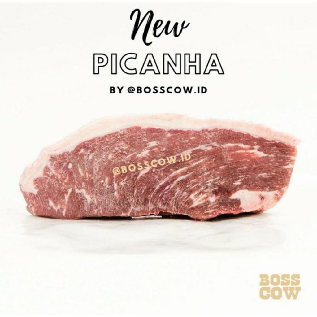 

Picanha Grade S Grain Fed Rump Cap AUS import steak , steak premium, daging sapi import