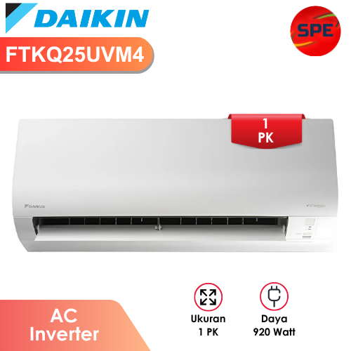 AC 1 PK DAIKIN FLASH INVERTER THAILAND FTKQ25UVM4 GARANSI RESMI (MEDAN)