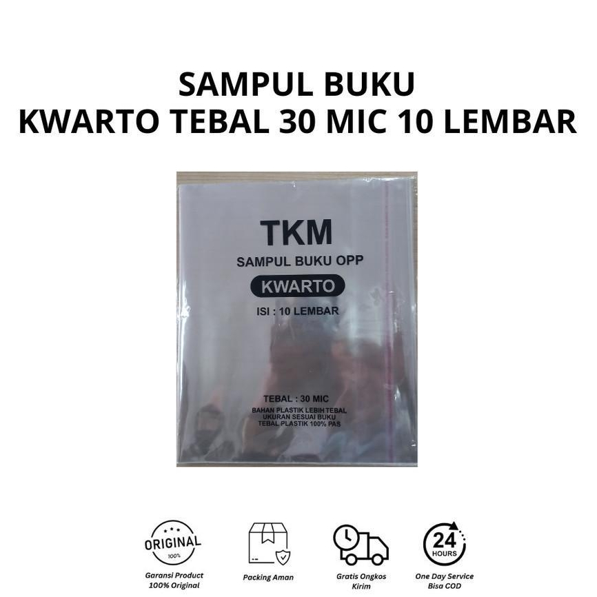 

TKM Sampul Buku Tebal Kwarto Boxy LKS Folio 30 Micron 50 Micron
