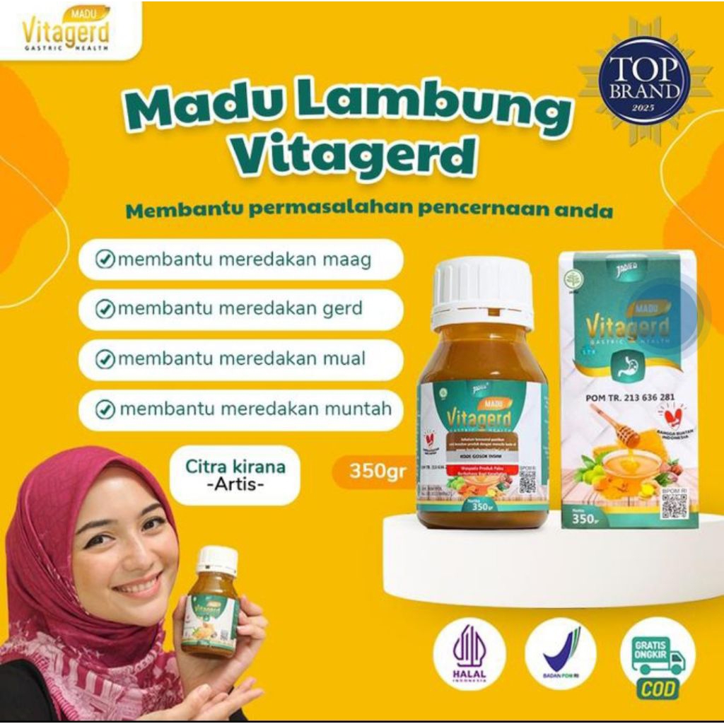 

Madu Vitagerd @350 gram || Madu Lambung Vitagerd Original