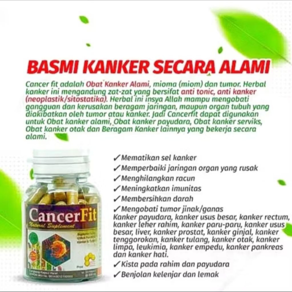 

CANCERFIT CANCER FIT herbal kanker tumor miom