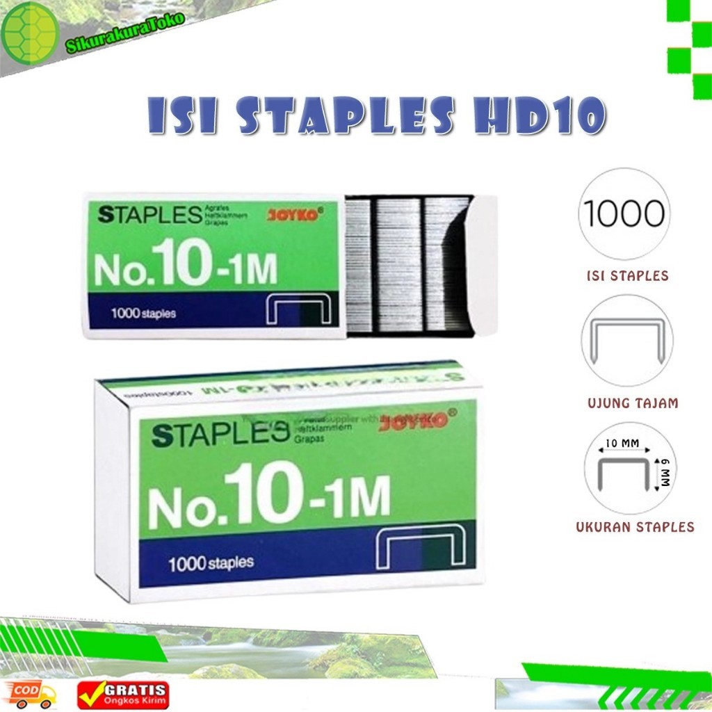 

(sko) JOYKO Stapler hd-10 hd10 Staples Isi Refill Stapler Hekter Joyko original / hd 10mp hd-10mp jepretan