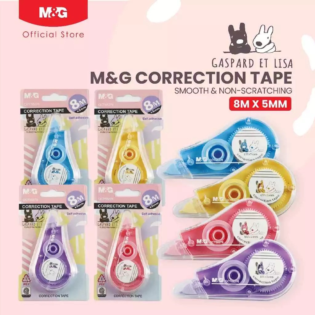 

M&G Correction Tape GASPARD ET LISA 8Mx5mm / Tipe Ex QCT55278