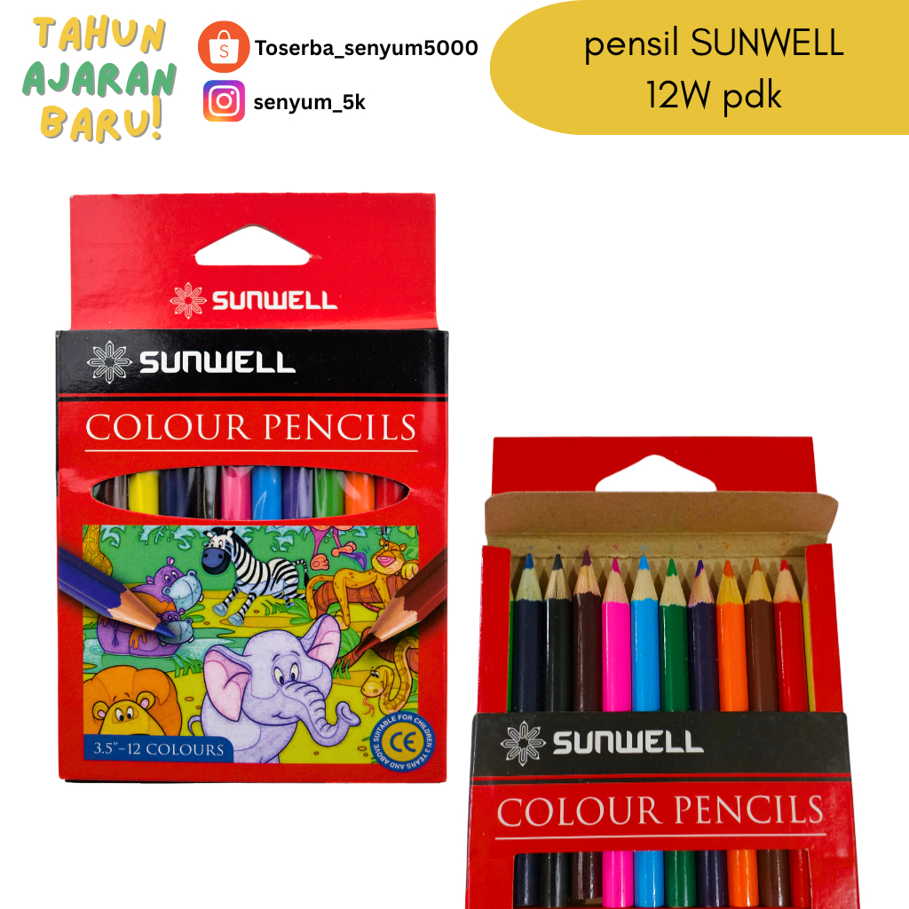 

Sunwell Pensil Warna (12 warna) pdk