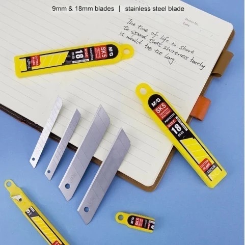

[TUBE/10PCS] M&G Refill Cutter Besar 18mm Kecil 9mm
