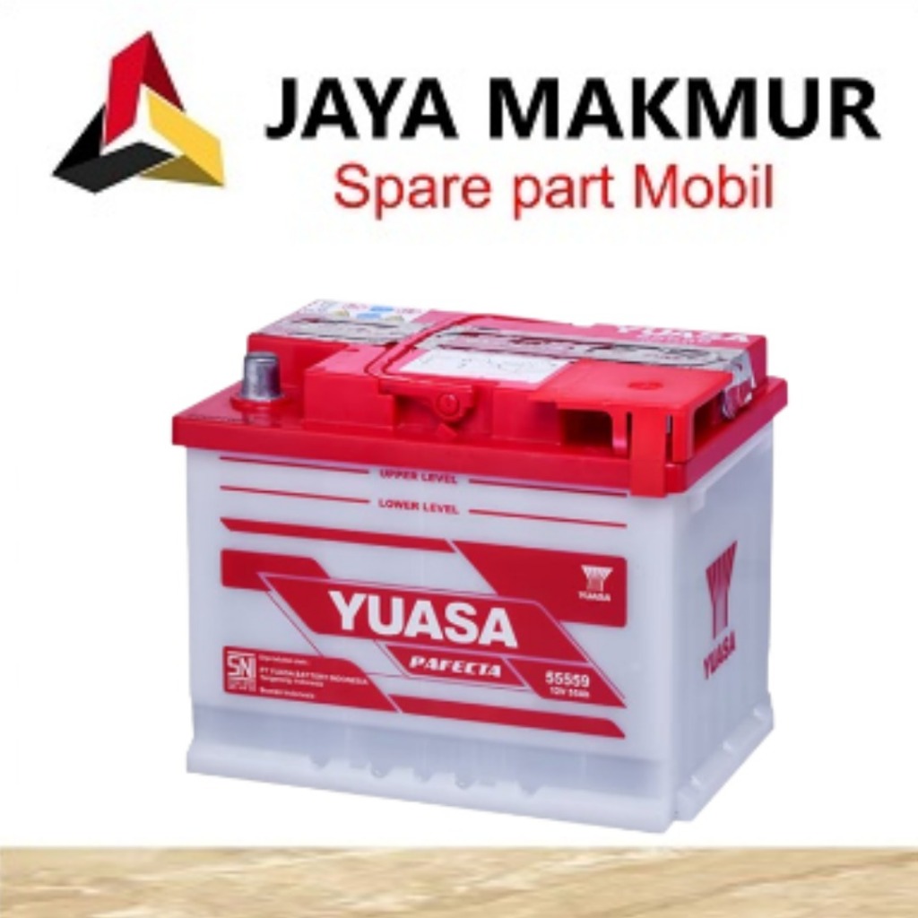 AKI BASAH MOBIL YUASA DIN-55559 12V 55AH (TANPA GARANSI)