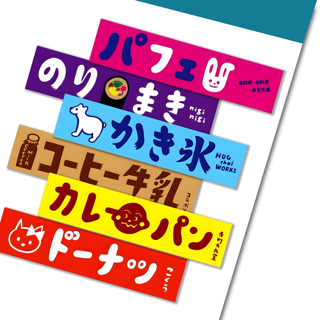 

Sticker Japanese Line Caffe Aesthetic Stiker Waterproof (6pcs)