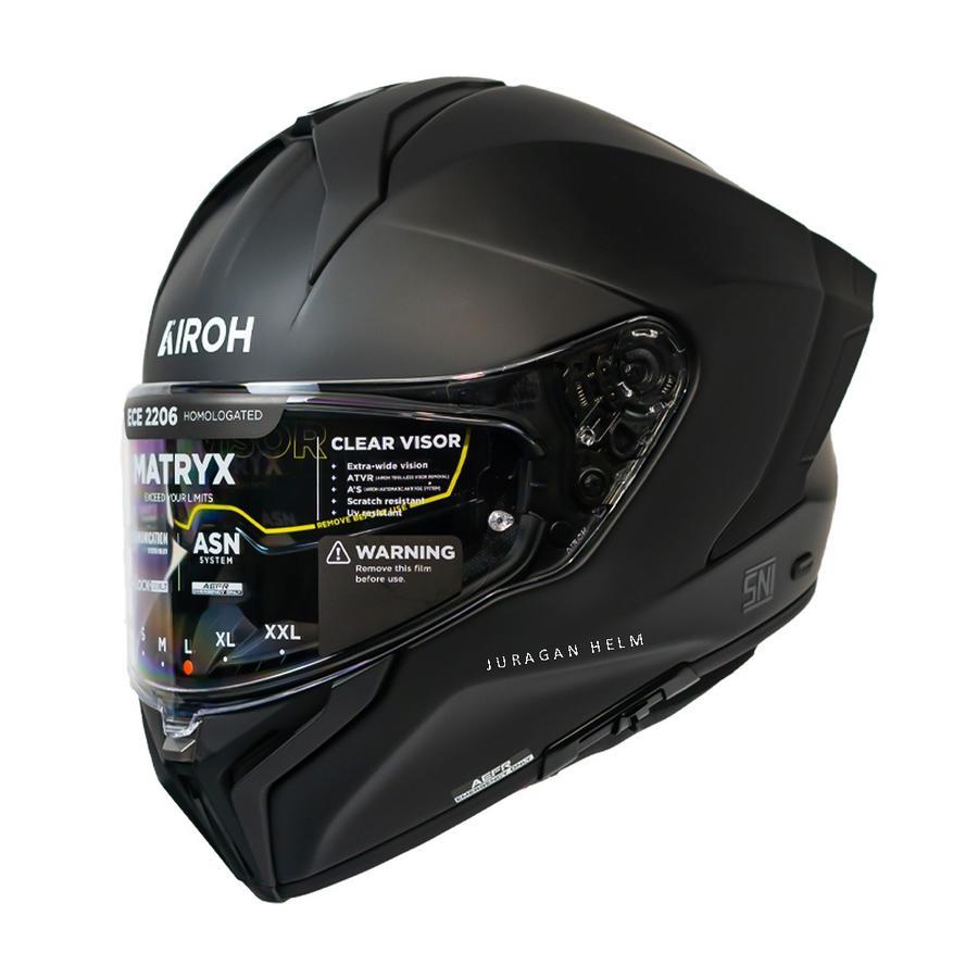 AIROH MATRYX COLOR BLACK MATT FULL FACE HELMET