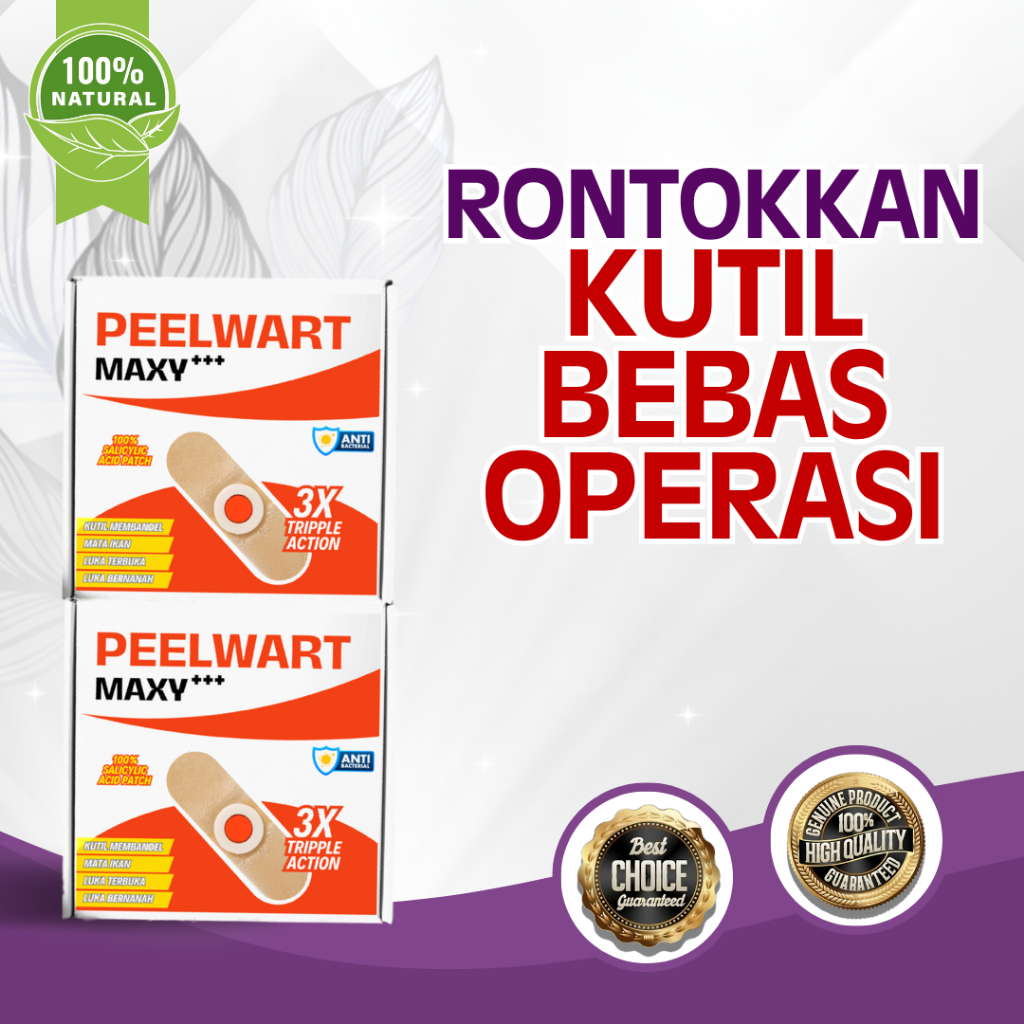PEELWART MAXY OBAT KUTIL MATA IKAN KAPALAN PENGHILANG KUTIL AMPUH KAKI KUTIL PATCH PLESTER KUTIL