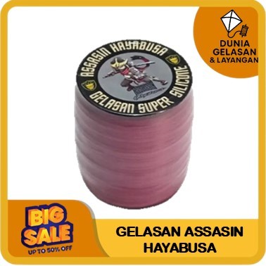 Gelasan Assasin Hayabusa Benang Aduan Layangan Tajam Super SIlicone Main Tarik Jepret Layang layang