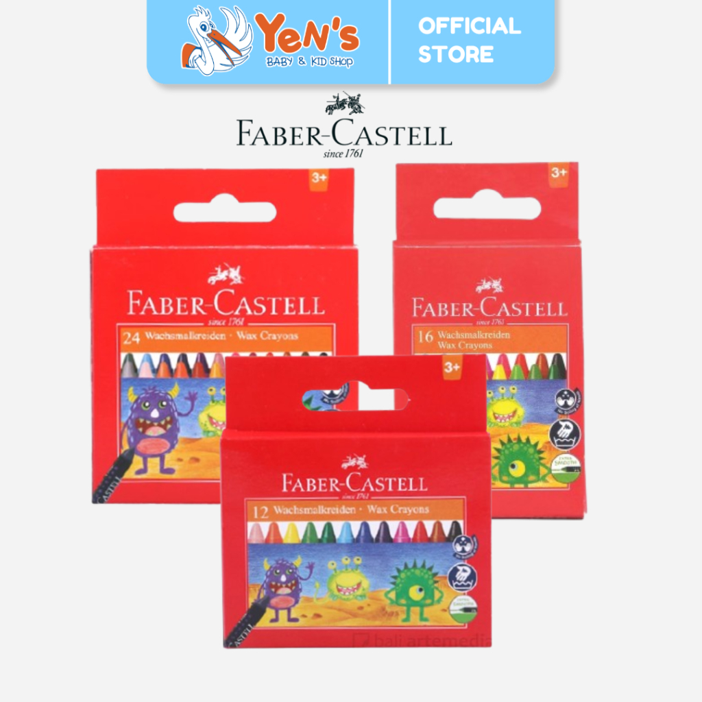 

Faber-Castell Wax Crayon Set 12 / Set 24