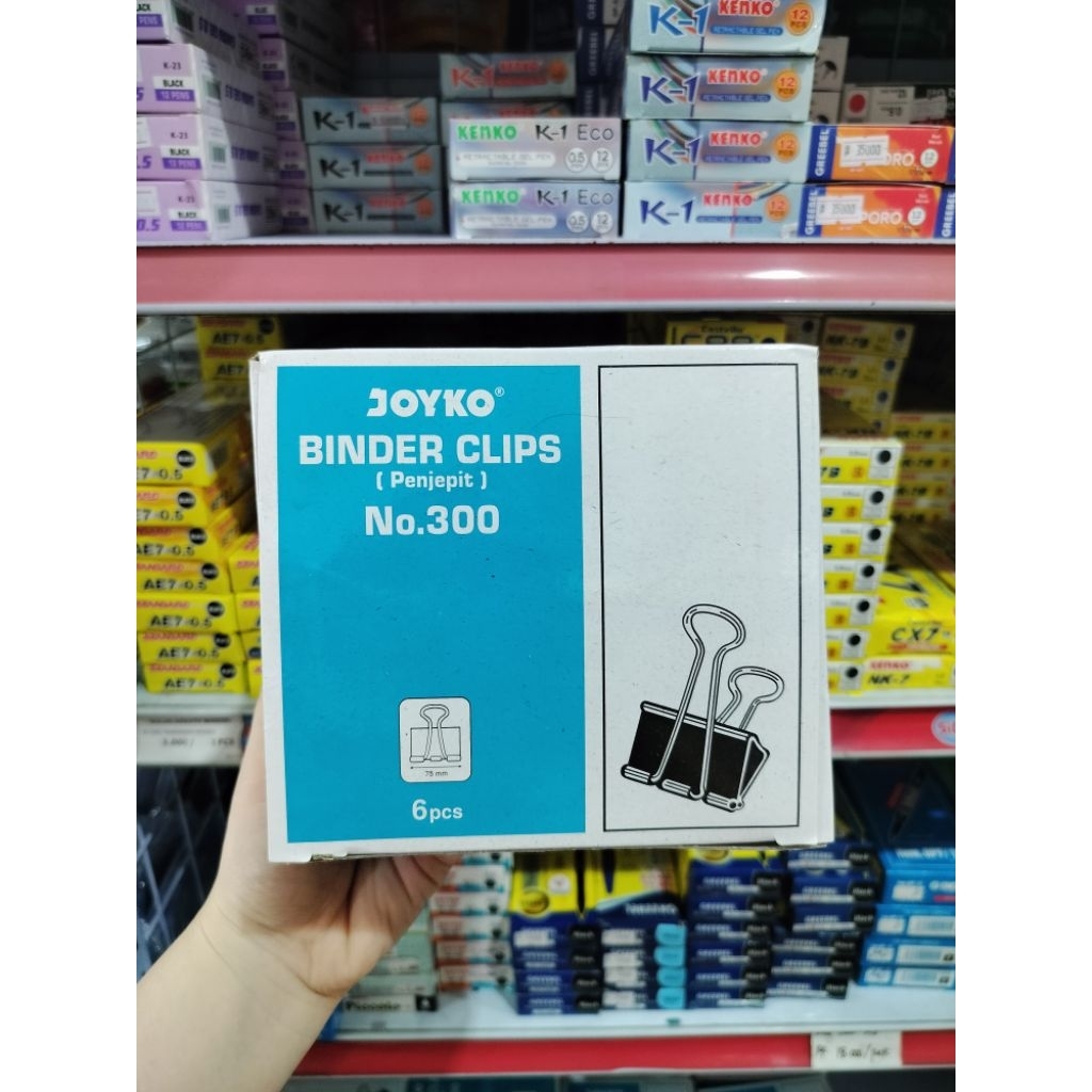 

Binder Clip Joyko No.300 ( 1 Box isi 6 Pcs )