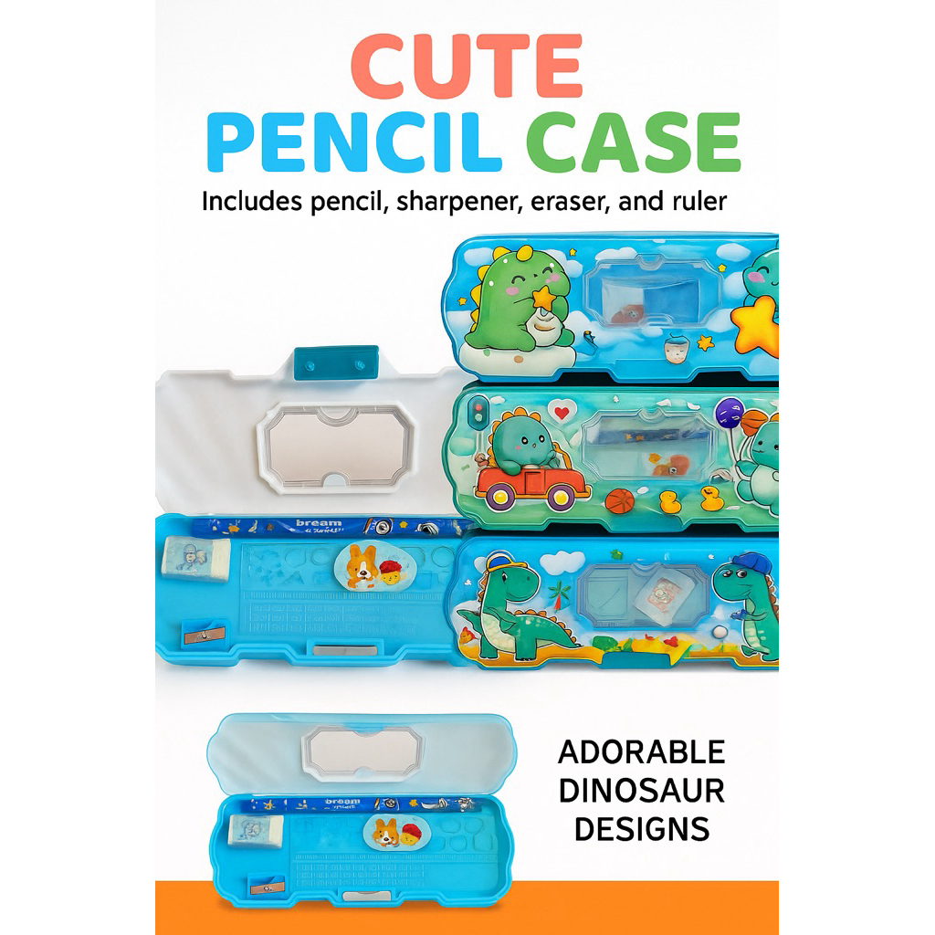 

KOTAK PENSIL Magnet ANAK KARAKTER JH-223 / PENCIL CASE Dino KEKINIAN/ TEPAK Magnet Study Set VIRAL