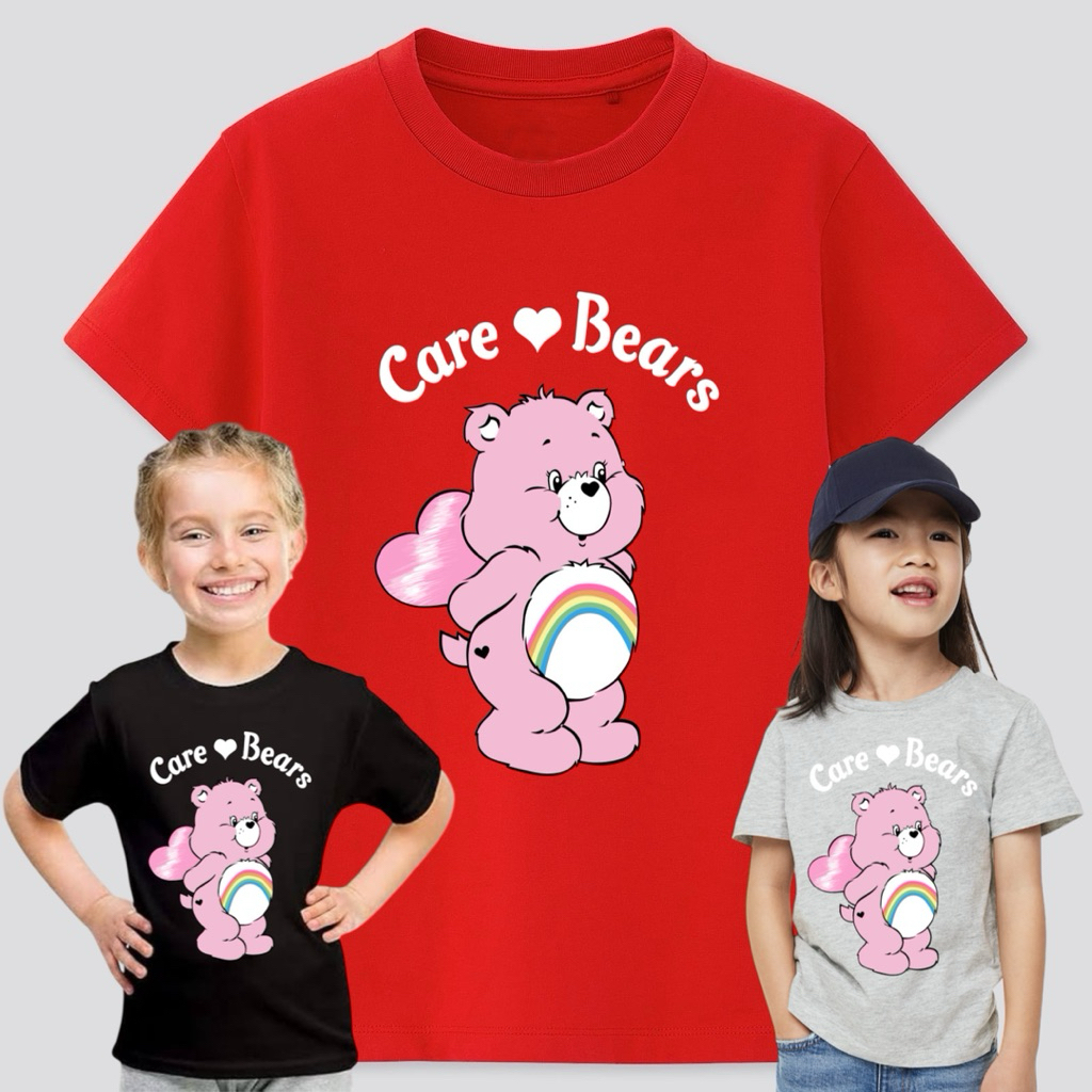 KAOS ANAK KARAKTER CARE BEARS “CHEER” MULTI-COLORED BEARS