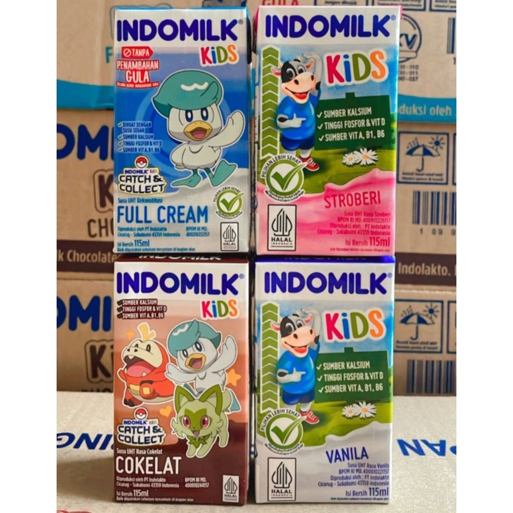 

INDOMILK Kids Susu UHT Full Cream Tanpa Tambahan Gula 115 ml