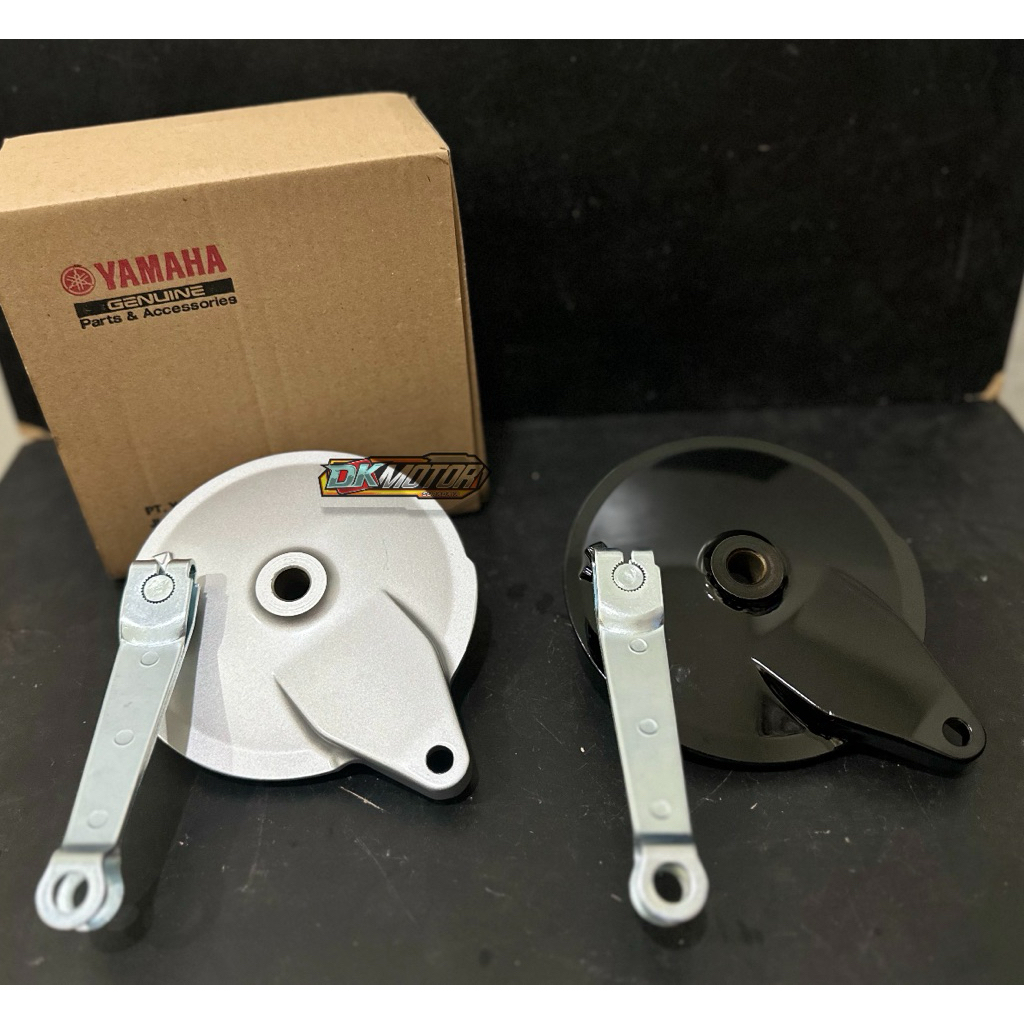 Tutup Kampas Rem Tromol Belakang RX KING SCORPIO PIO set As Paha Rem Byson Original Yamaha