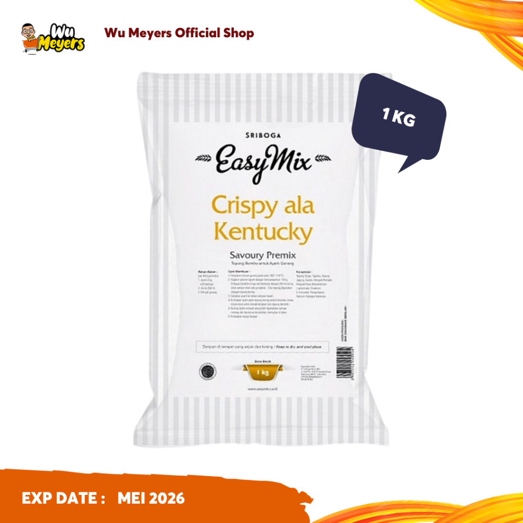 

Tepung Easymix Crispy Ala Kentucky 1kg Sriboga