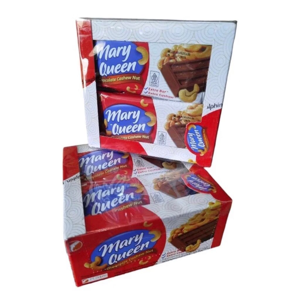 

mary queen coklat batang dengan kacang mede isi 12 pcs