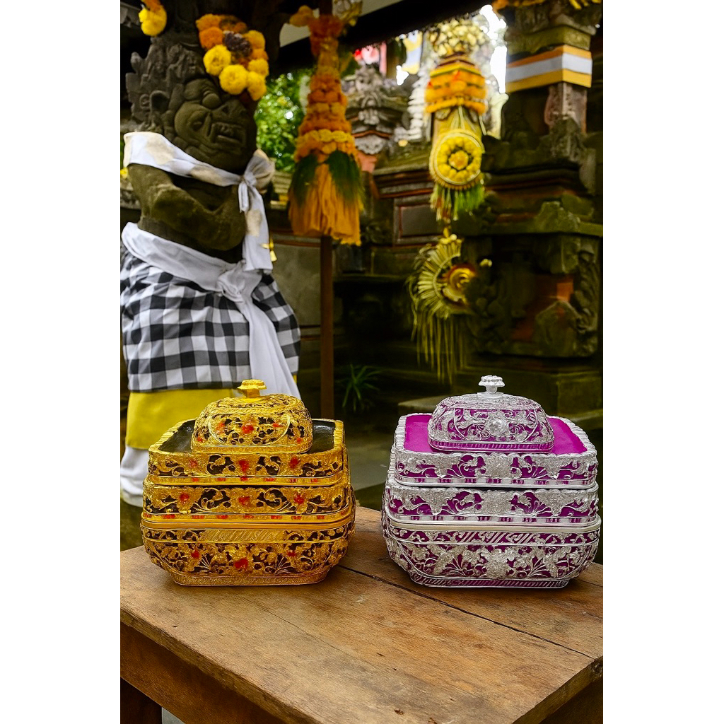 Bokor Kotak Oval Susun dua 28cm Prada Elit Premium