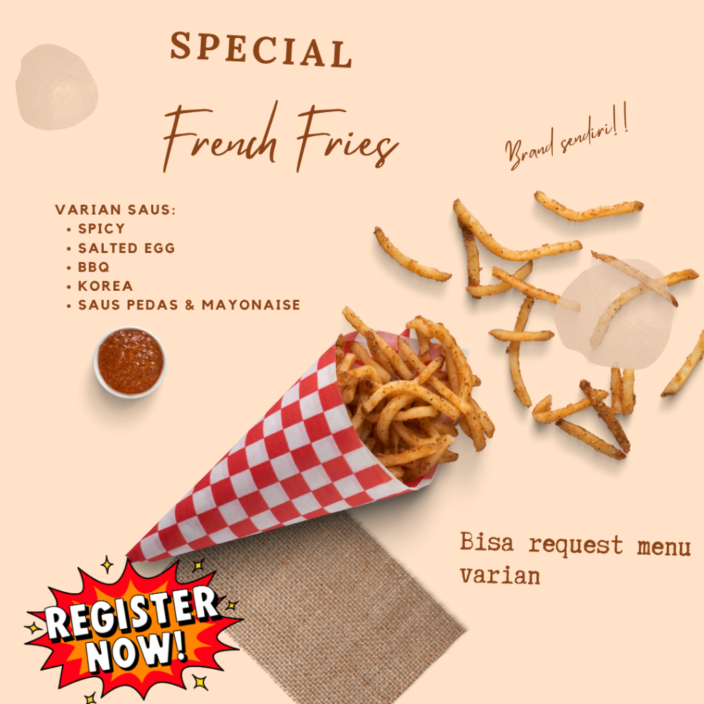 

Paket usaha/Kemitraan Kentang Goreng Kekinian