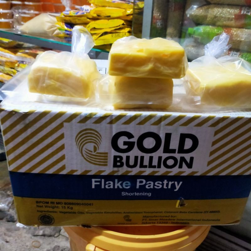 

Puff Pastry Gold Bullion/ Korsvet / Flake Pastry - Flake P Rep 500gr