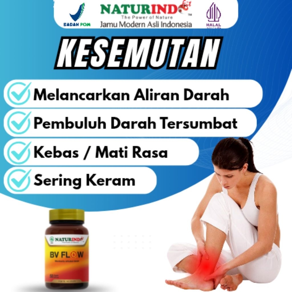 Obat Pelancar Sirkulasi Darah Kesemutan Kebas Keram BV FLOW