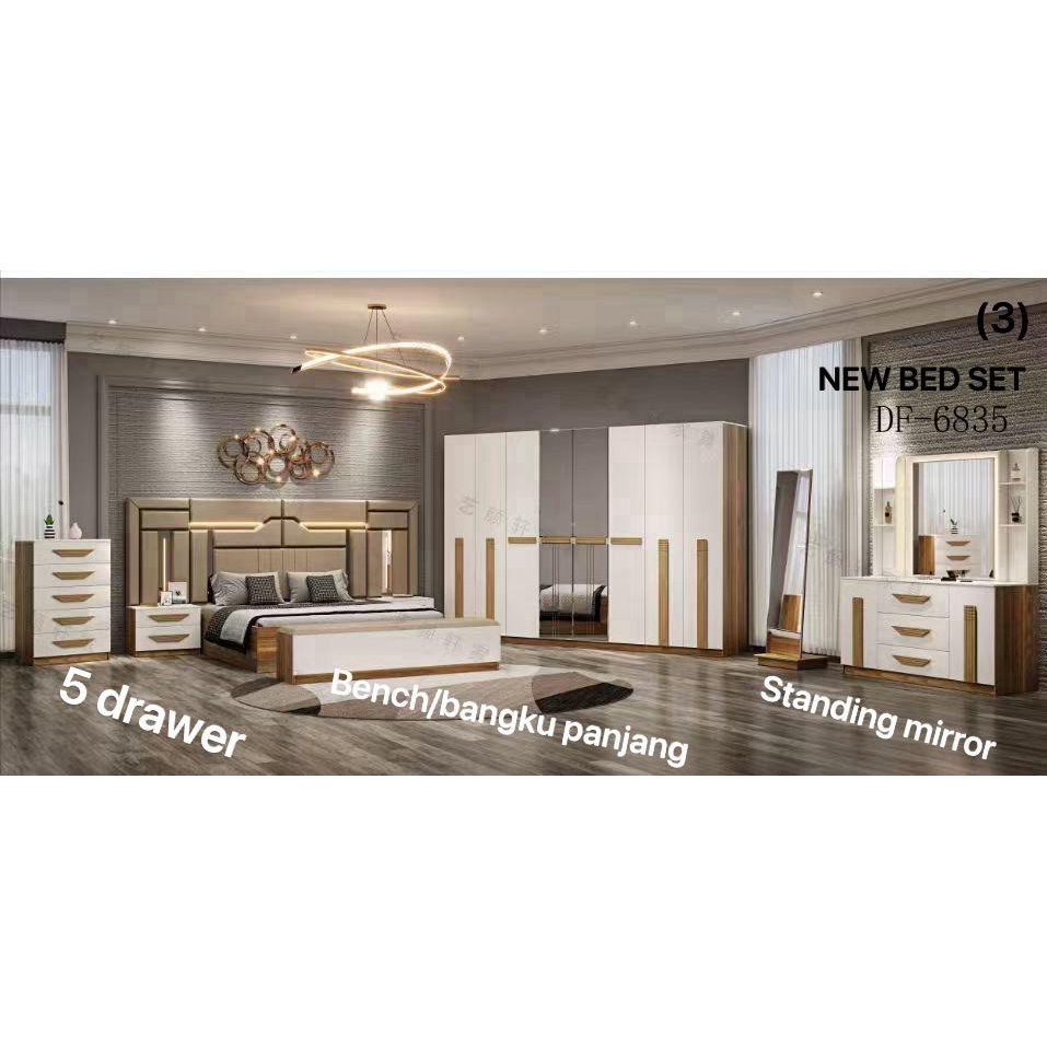 Bed Set Kamar / Isi Kamar / Paket Hantaran Import Lemari 8 Pintu