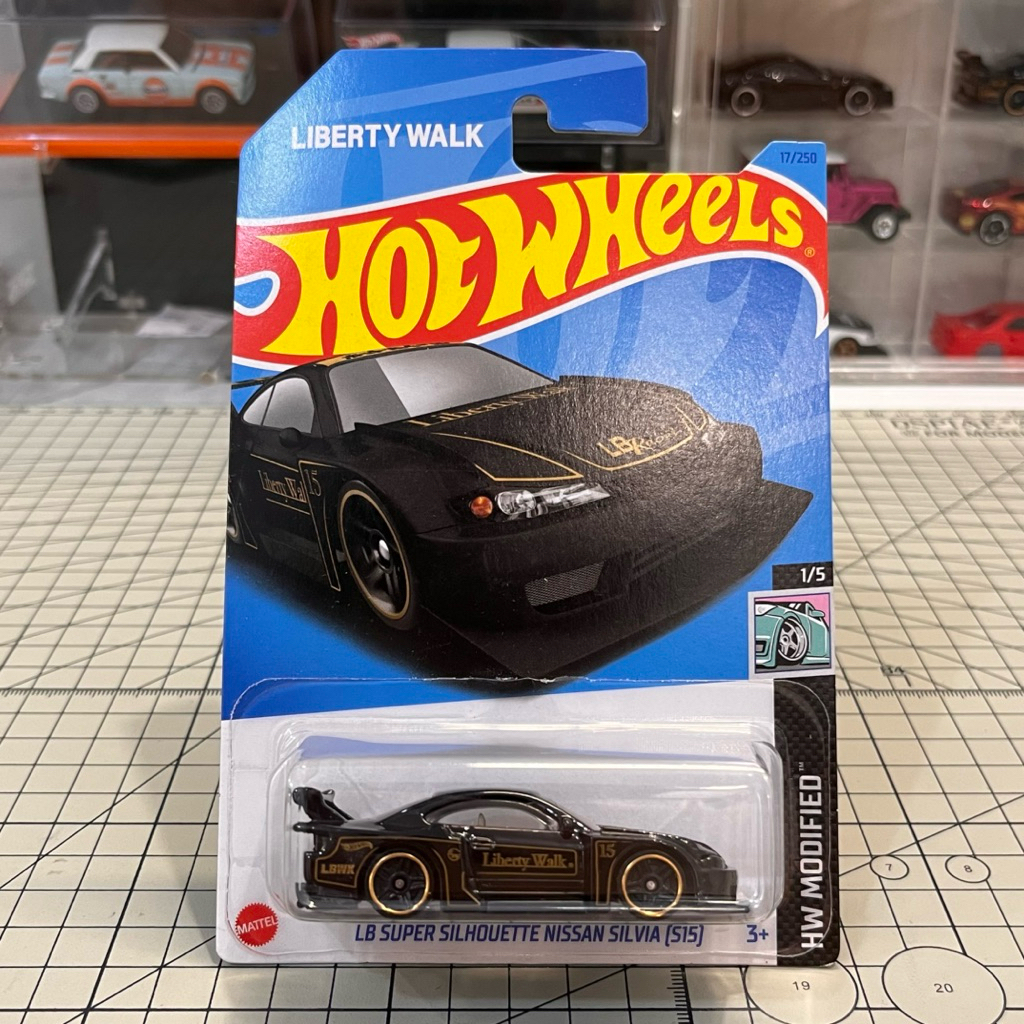 Hot Wheels Nissan Silvia S15 LBWK Hitam Japan Card