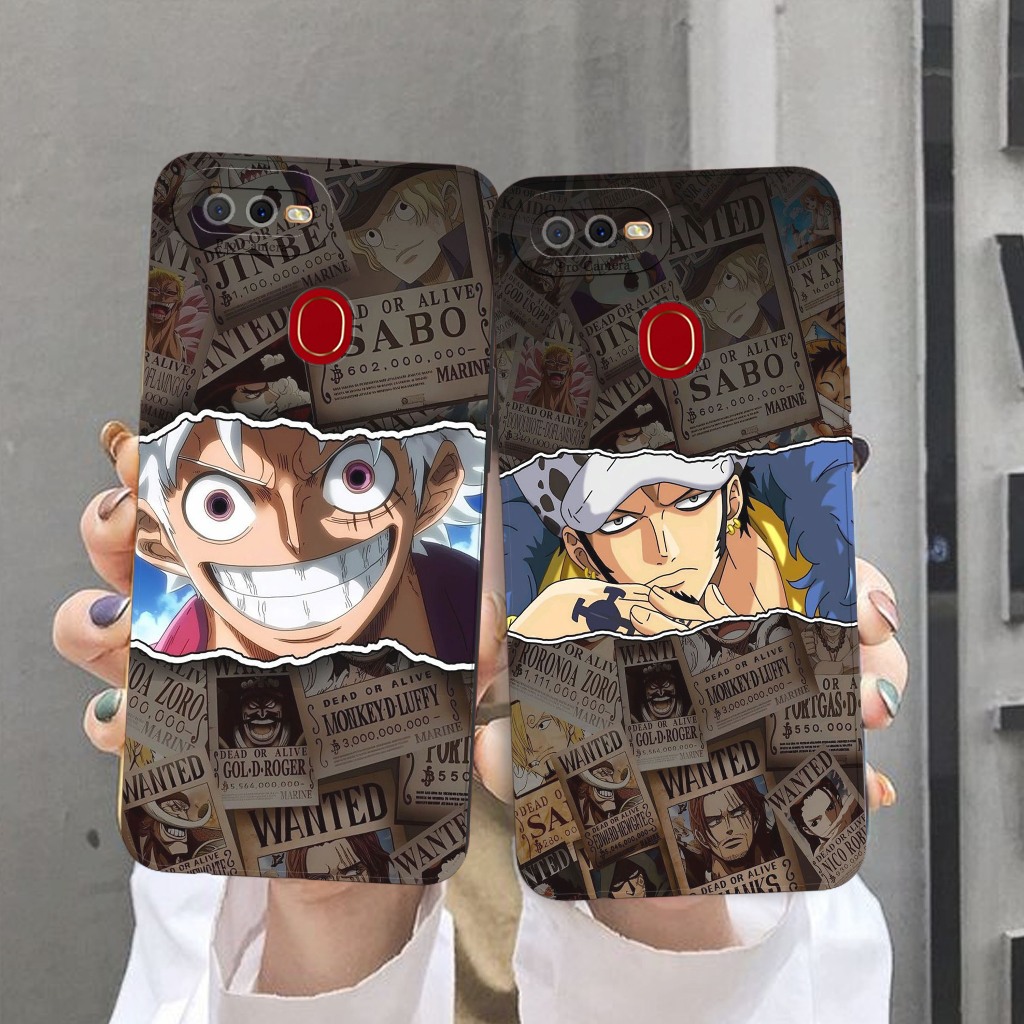 Softcase Untuk Oppo A5S / A7 / A12  - Softcase  Walpaper Anime ONE PI3CE Keren Series Terbaru - Peli