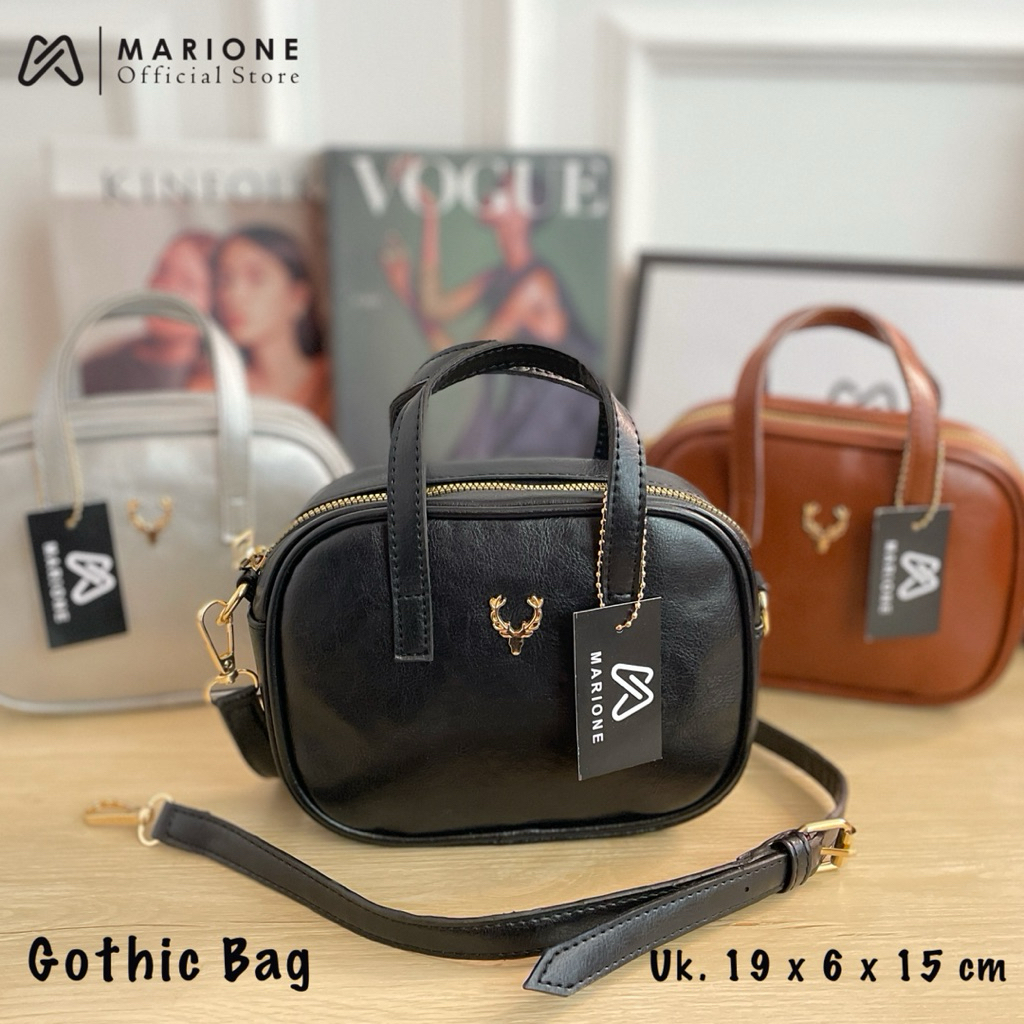 MARIONE - GOTHIC BAG TAS SLEMPANG DAN JINJING WANITA KEKINIAN